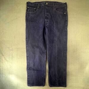 Levi’s 501 XX Jeans Mens‎ 40x32 Blue Dyed Canvas Straight Button Fly Grunge Y2K